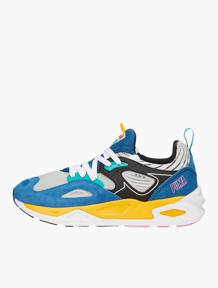 MyRunway | Shop PUMA Lake Blue & Tangerine Trc Blaze Swxp Lace-Up